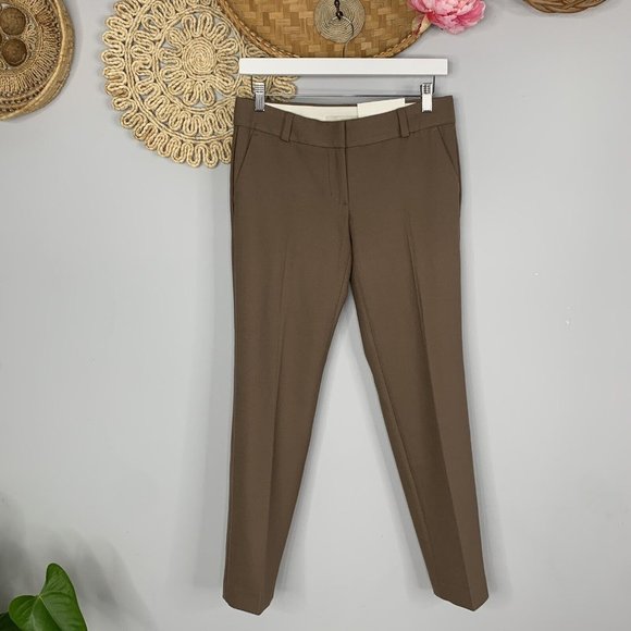 LOFT Pants - Ann Taylor Loft Womens Pant 2 Petite Brown Marisa Straight Trouser Business